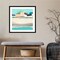 Coastal Village I by June Erica Vess Wood Framed Wall Art Print